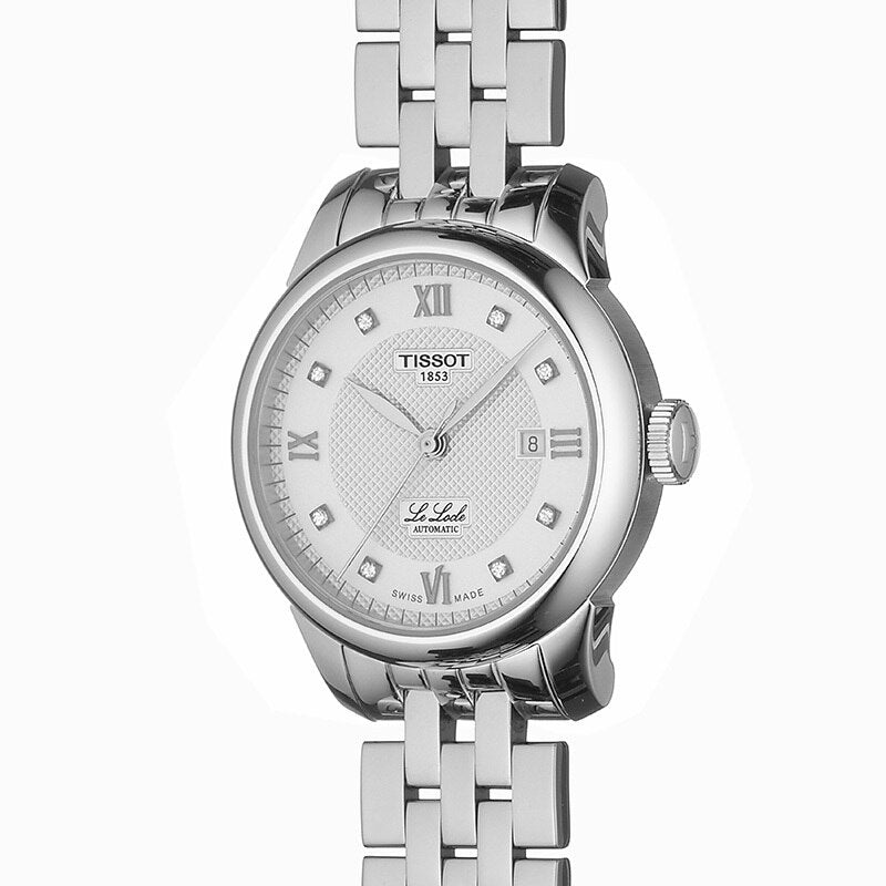  Shop Authentic Tissot Le Locle Lady Automatic Diamonds Silver Dial Silver Steel Strap Watch For Women - T006.207.11.036.00 - Luxxuri