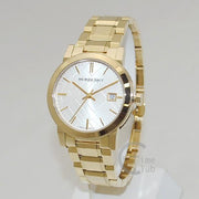  Shop Authentic Burberry The City White Dial Gold Steel Strap Watch for Women - BU9103 - Luxxuri