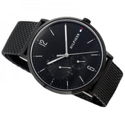  Shop Authentic Tommy Hilfiger Brooklyn Black Dial Black Mesh Bracelet Watch for Men - 1791507 - Luxxuri