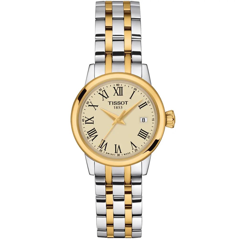  Shop Authentic Tissot Classic Dream Lady Gold Dial Two Tone Steel Strap Watch For Women - T129.210.22.263.00 - Luxxuri