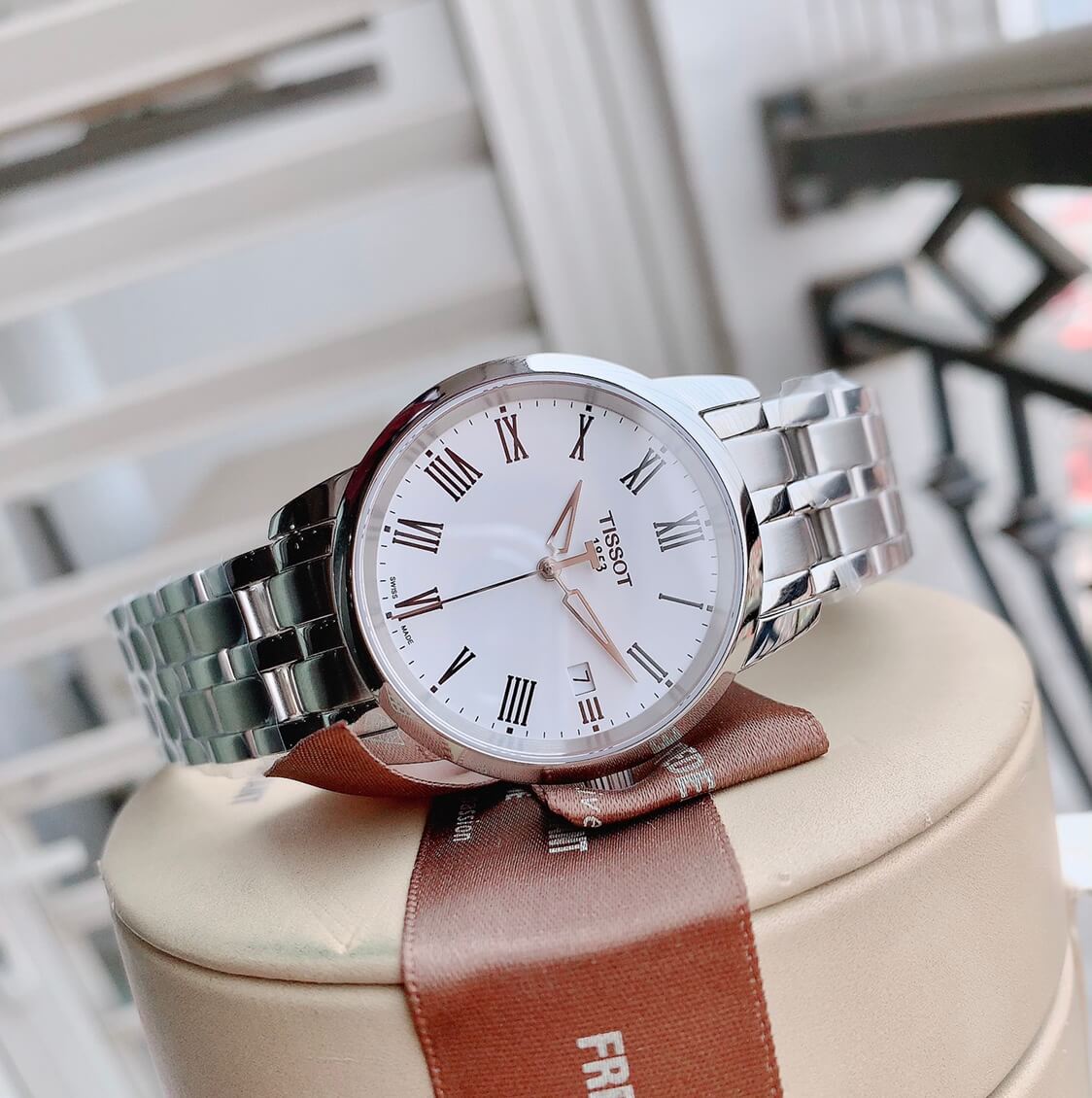  Shop Authentic Tissot T Classic Dream White Dial Silver Steel Strap Watch for Men - T033.410.11.013.01 - Luxxuri