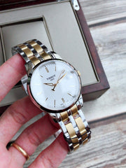  Shop Authentic Tissot T Classic Dream White Dial Two Tone Steel Strap Watch for Men - T033.410.22.011.01 - Luxxuri