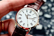  Shop Authentic Tissot T Classic Dream White Dial Brown Leather Strap Watch for Men - T033.410.16.013.01 - Luxxuri