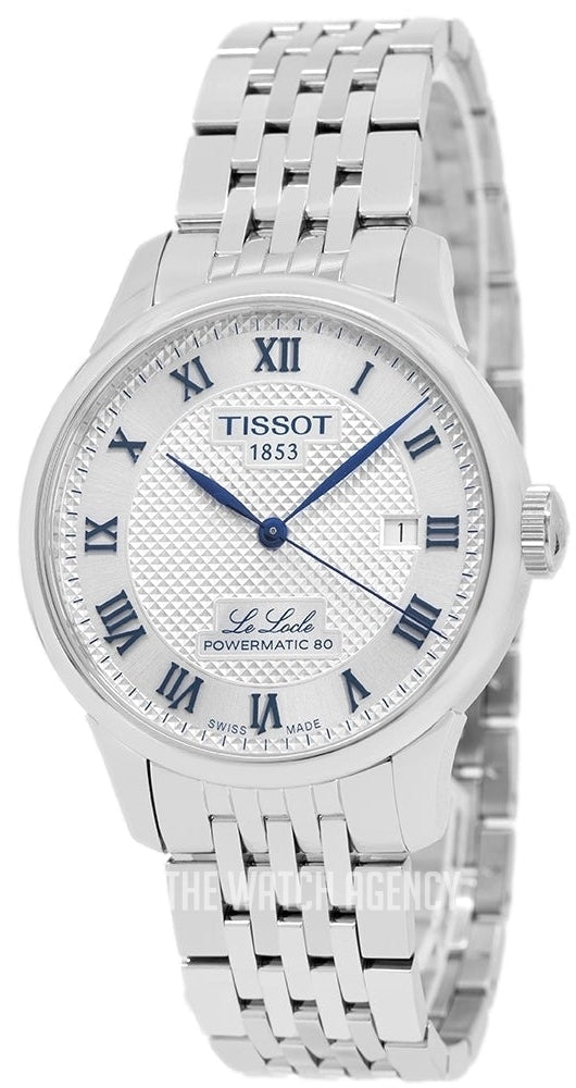  Shop Authentic Tissot Le Locle Powermatic 80 Silver Dial Silver Steel Strap Watch for Men - T006.407.11.033.03 - Luxxuri