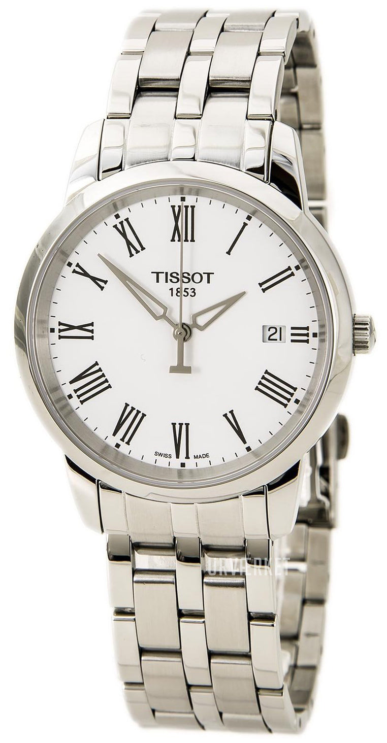  Shop Authentic Tissot T Classic Dream White Dial Silver Steel Strap Watch for Men - T033.410.11.013.01 - Luxxuri