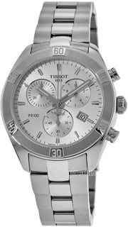  Shop Authentic Tissot PR 100 Sport Chic Chronograph Silver Dial Silver Steel Strap Watch for Women - T101.917.11.031.00 - Luxxuri