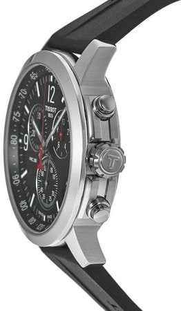  Shop Authentic Tissot PRC 200 Chronograph Black Dial Black Rubber Strap Watch for Men - T114.417.17.057.00 - Luxxuri
