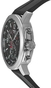  Shop Authentic Tissot PRC 200 Chronograph Black Dial Black Rubber Strap Watch for Men - T114.417.17.057.00 - Luxxuri