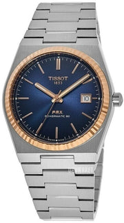  Shop Authentic Tissot PRX Powermatic 80 Automatic 18K Gold Blue Dial Silver Steel Strap Watch for Men - T931.407.41.041.00 - Luxxuri