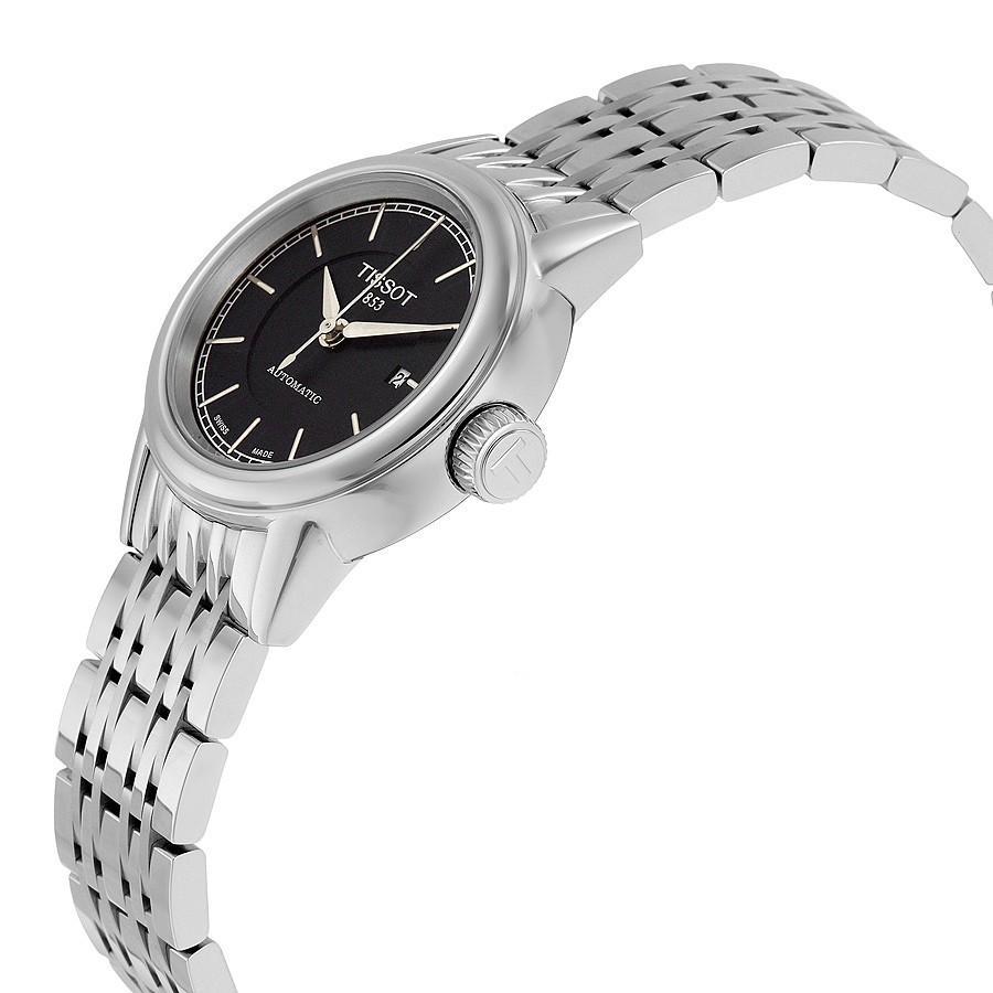  Shop Authentic Tissot Carson Automatic Black Dial Silver Steel Strap Watch For Women - T085.207.11.051.00 - Luxxuri