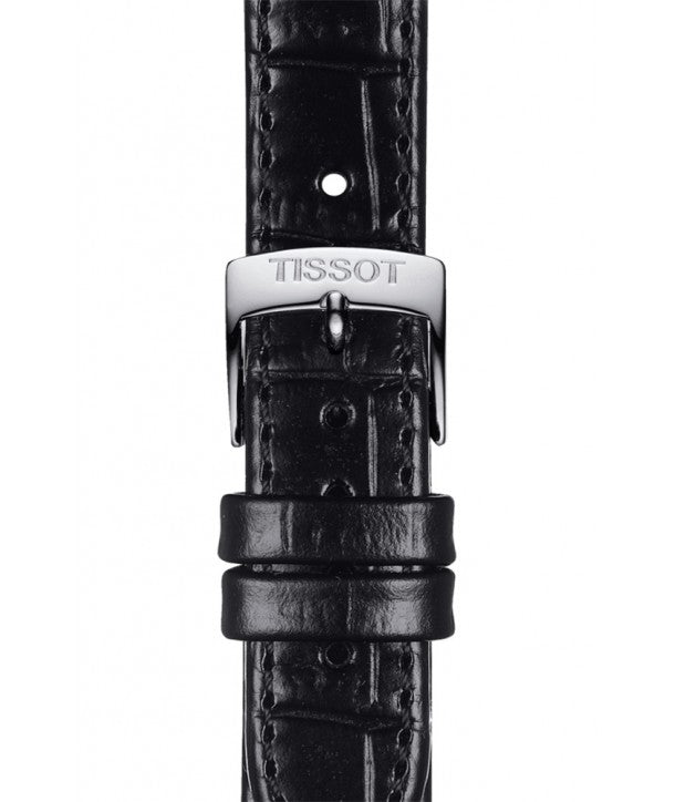  Shop Authentic Tissot Carson Premium Automatic Lady Silver Dial Black Leather Strap Watch for Women - T122.207.16.033.00 - Luxxuri