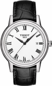  Shop Authentic Tissot T Classic Carson White Dial Black Leather Strap Watch for Men - T085.410.16.013.00 - Luxxuri