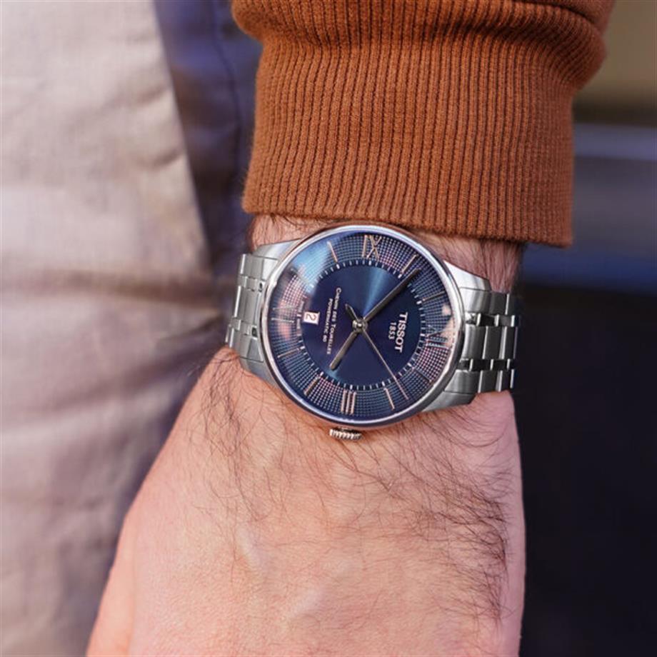 Shop Authentic Tissot Chemin Des Tourelles Powermatic 80 Blue Dial Silver Steel Strap Watch for Men - T099.407.11.048.00 - Luxxuri