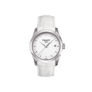  Shop Authentic Tissot Couturier Lady Silver Dial White Leather Strap Watch For Women - T035.210.16.011.00 - Luxxuri