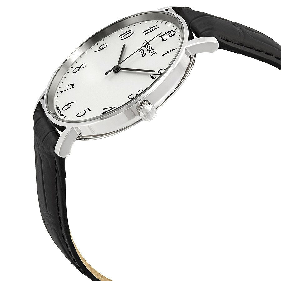  Shop Authentic Tissot Everytime Large White Dial Black Leather Strap Watch For Men - T109.610.16.032.00 - Luxxuri
