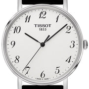  Shop Authentic Tissot Everytime Desire Medium White Dial Black Leather Strap Watch For Men - T109.410.16.032.00 - Luxxuri