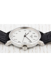 Tissot T Classic Desire White Dial Black Leather Strap Watch For Men - T52.1.421.12