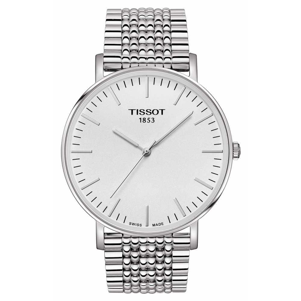 Shop Authentic Tissot T Classic Everytime Large White Dial Silver Steel Strap Watch for Men - T109.610.11.031.00 - Luxxuri