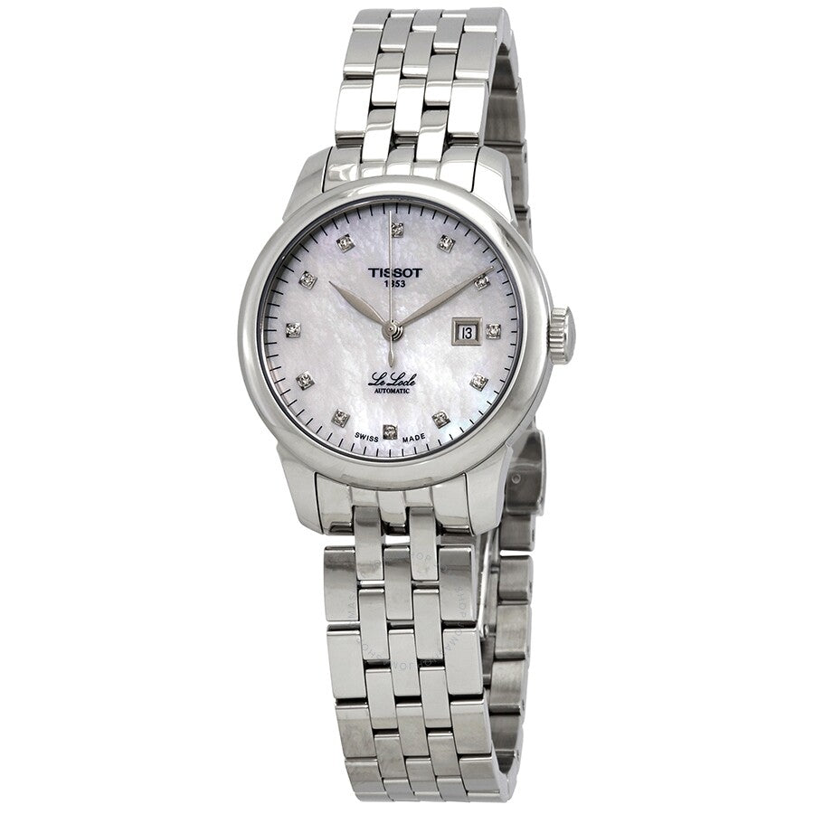  Shop Authentic Tissot Le Locle Automatic Diamonds Mother of Pearl Dial Silver Steel Strap Watch For Women - T006.207.11.116.00 - Luxxuri