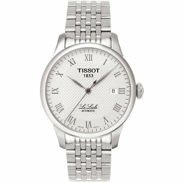 Shop Authentic Tissot T Classic Le Locle Automatic White Dial Silver Steel Strap Watch For Men - T41.1.483.33 - Luxxuri