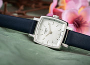 Shop Authentic Tissot Lovely Square Silver Dial Blue Leather Strap Watch For Women - T058.109.16.031.00 - Luxxuri