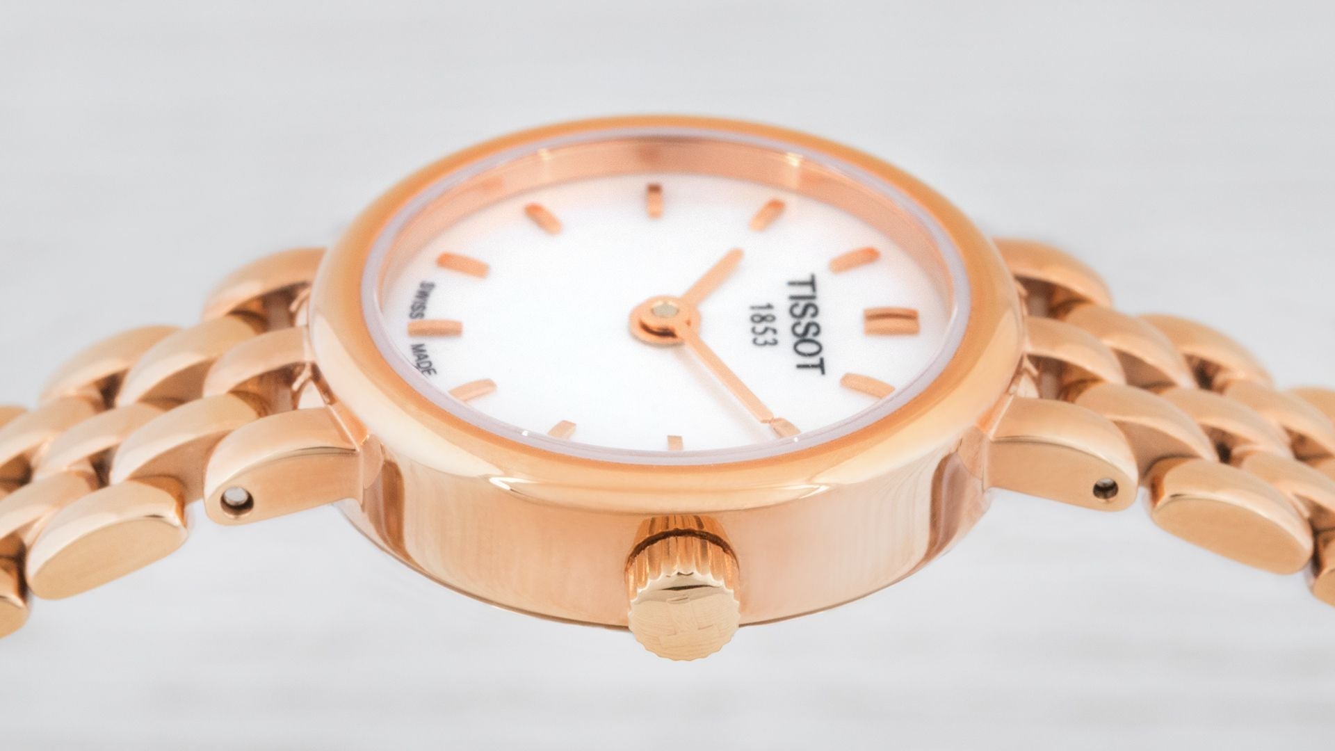  Shop Authentic Tissot T Lady Lovely Silver Dial Rose Gold Steel Strap Watch For Women - T058.009.33.031.01 - Luxxuri