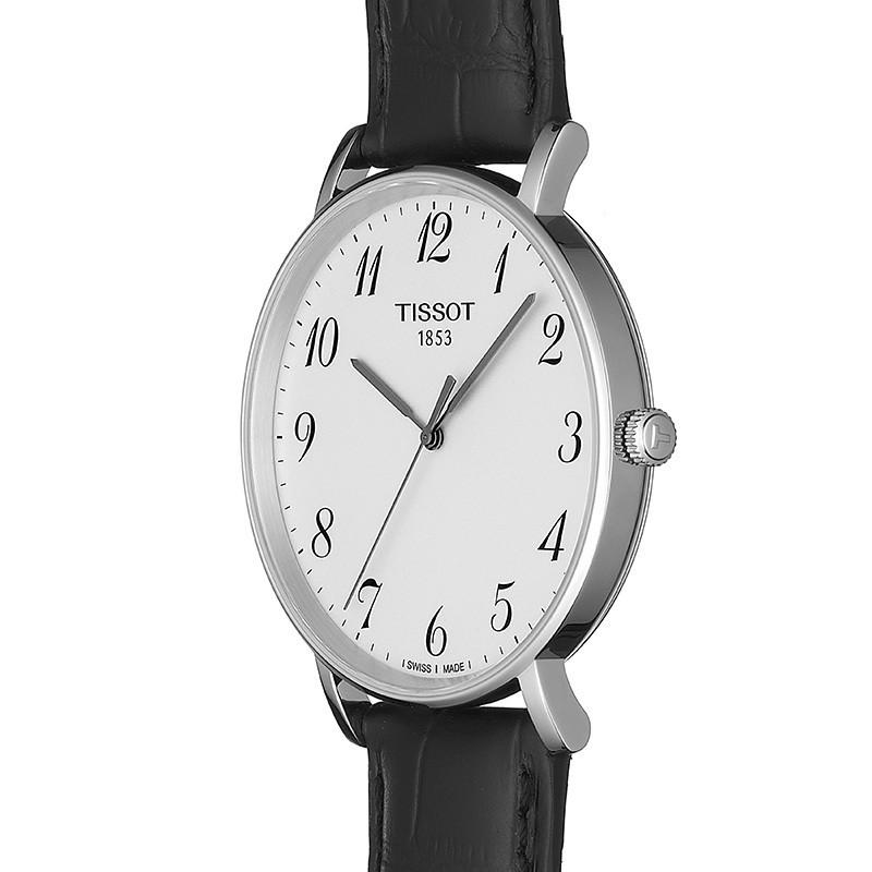  Shop Authentic Tissot Everytime Small White Dial Black Leather Strap Watch For Women - T109.210.16.032.00 - Luxxuri