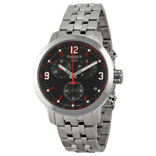  Shop Authentic Tissot PRC 200 Asian Games Special Edition Black Dial Silver Steel Strap Watch For Men - T055.417.11.057.01 - Luxxuri