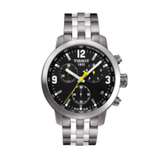  Shop Authentic Tissot PRC 200 Chronograph Black Dial Silver Steel Strap Watch For Men - T055.417.11.057.00 - Luxxuri