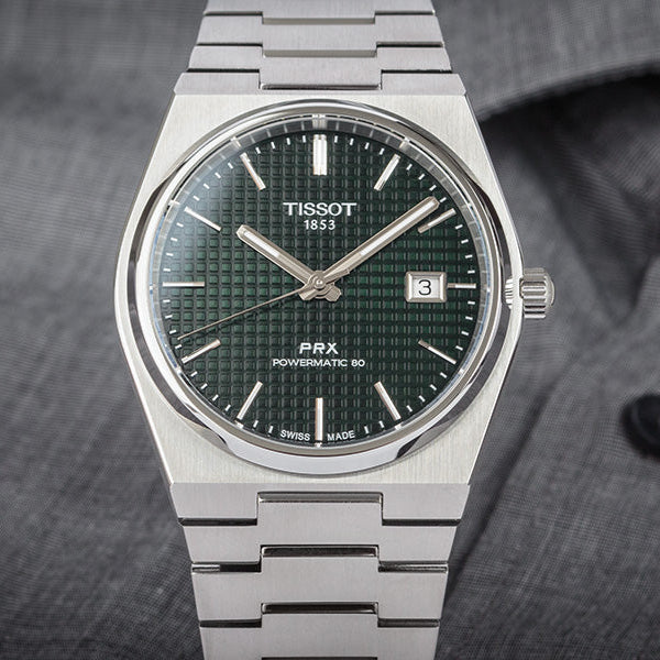 Shop Authentic Tissot PRX Powermatic 80 Green Dial Silver Steel Strap Watch For Men - T137.407.11.091.00 - Luxxuri