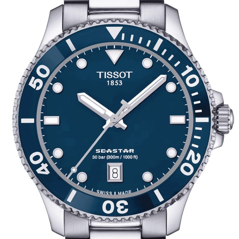  Shop Authentic Tissot Seastar 1000 Blue Dial Silver Steel Strap Watch For Men - T120.410.11.041.00 - Luxxuri