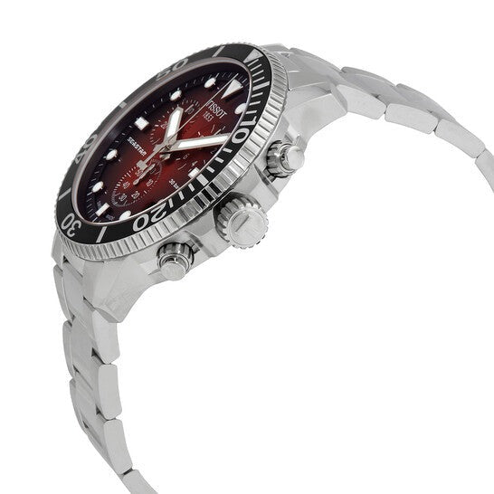  Shop Authentic Tissot Seastar 1000 Chronograph Red Dial Silver Steel Strap Watch For Men - T120.417.11.421.00 - Luxxuri