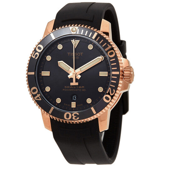  Shop Authentic Tissot Seastar 1000 Powermatic 80 Black Dial Black Rubber Strap Watch for Men - T120.407.37.051.01 - Luxxuri