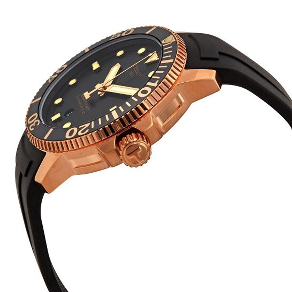  Shop Authentic Tissot Seastar 1000 Powermatic 80 Black Dial Black Rubber Strap Watch for Men - T120.407.37.051.01 - Luxxuri