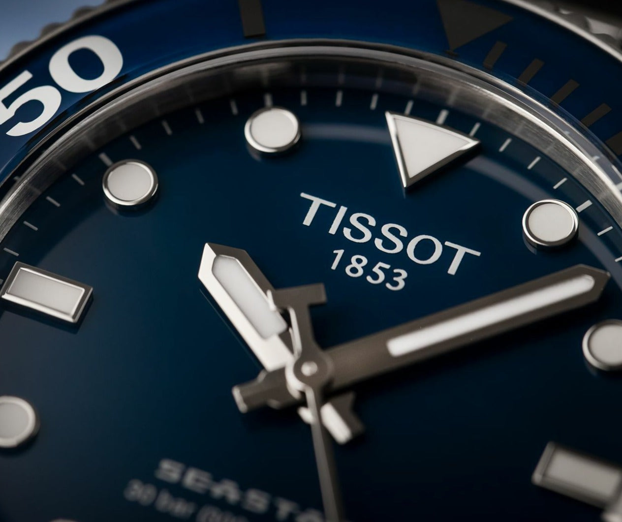  Shop Authentic Tissot Seastar 1000 Lady Blue Dial Silver Steel Strap Watch For Women - T120.210.11.041.00 - Luxxuri