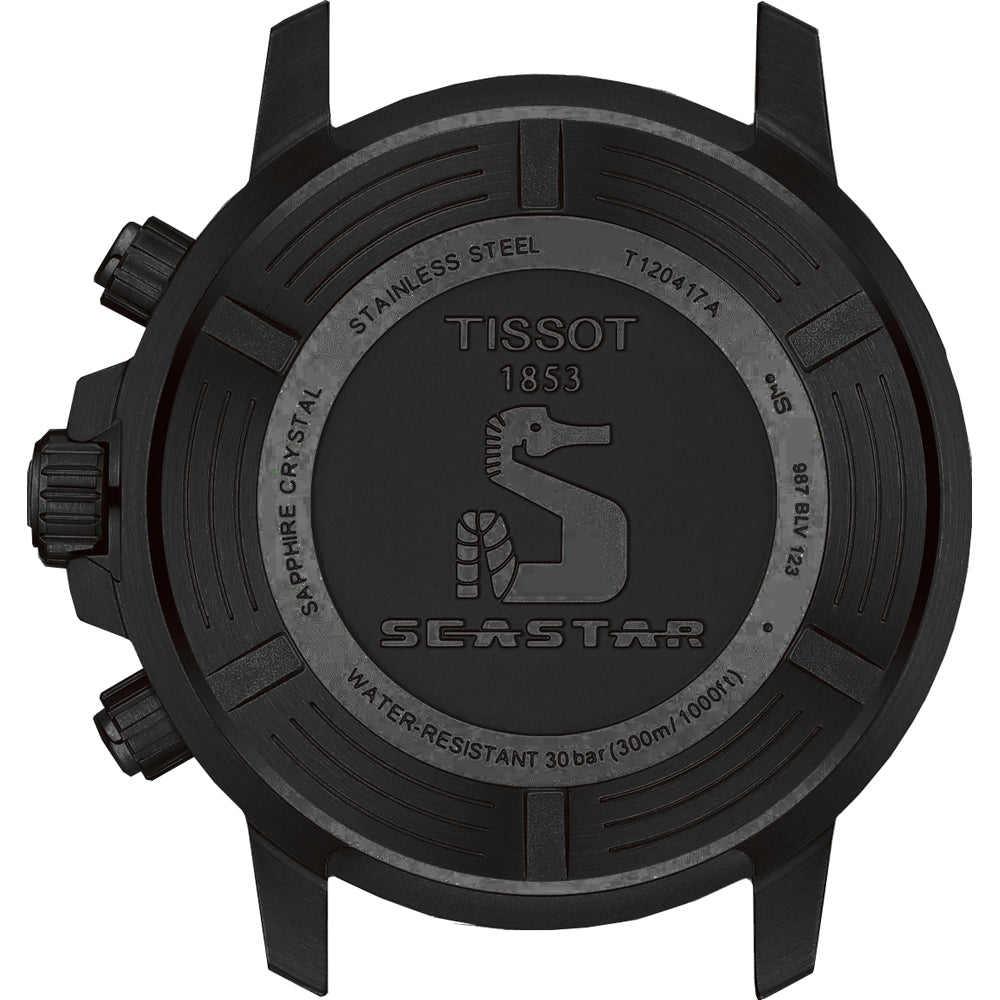  Shop Authentic Tissot Seastar 1000 Chronograph Black Dial Black Rubber Strap Watch For Men - T120.417.37.051.02 - Luxxuri