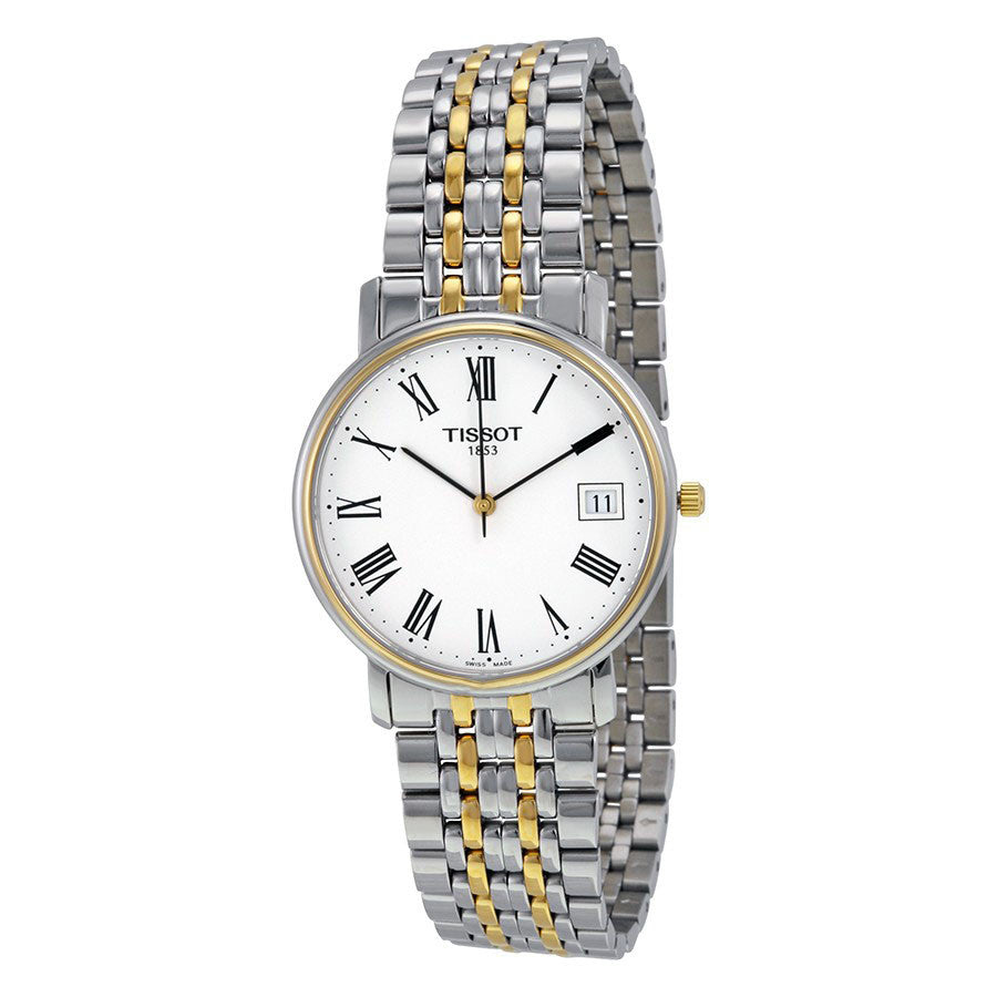  Shop Authentic Tissot T Classic Desire White Dial Two Tone Watch For Men - T52.2.481.13 - Luxxuri