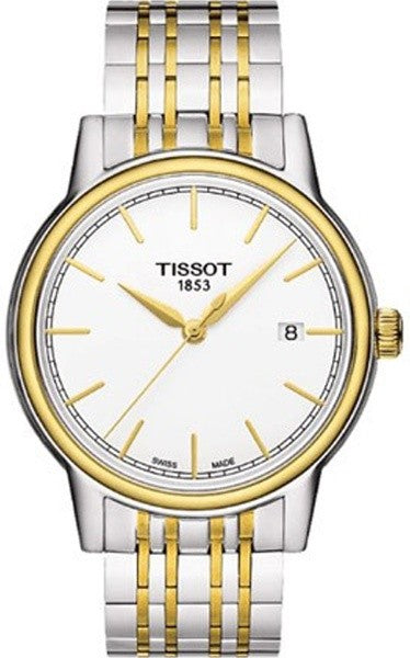  Shop Authentic Tissot T Classic Carson Quartz White Dial Two Tone Steel Strap Watch for Men - T085.410.22.011.00 - Luxxuri