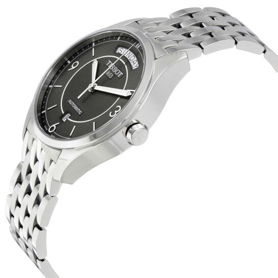  Shop Authentic Tissot T Classic T One Automatic Grey Dial Silver Steel Strap Watch For Men - T038.430.11.067.00 - Luxxuri