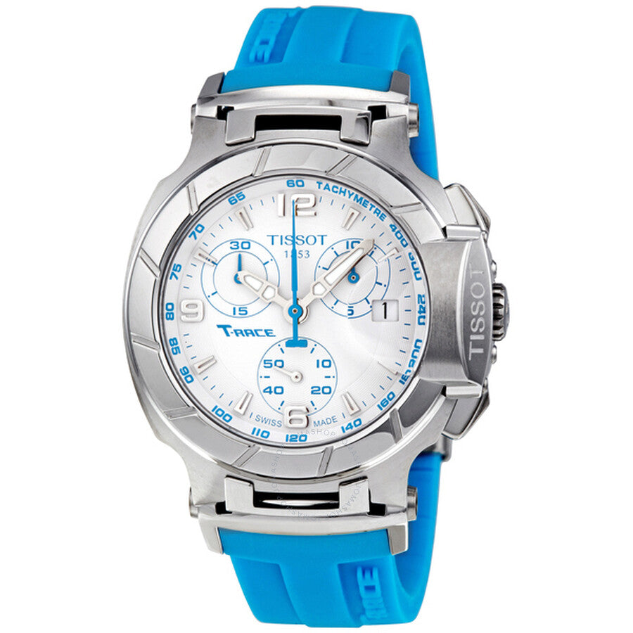  Shop Authentic Tissot T Race Chronograph White Dial Brown Rubber Strap Watch for Women - T048.217.17.017.02 - Luxxuri