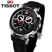  Shop Authentic Tissot T Race Chronograph Black Dial Black Rubber Strap Watch for Men - T048.417.27.057.00 - Luxxuri