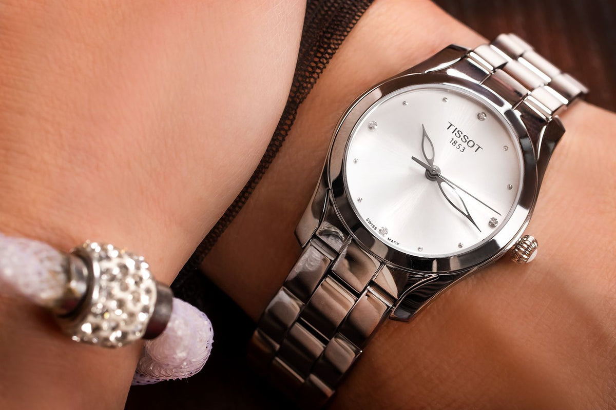  Shop Authentic Tissot T Wave Silver Dial Silver Steel Strap Watch For Women - T112.210.11.031.00 - Luxxuri