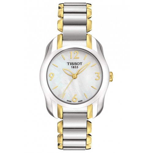  Shop Authentic Tissot T Wave Mother of Pearl Dial Two Tone Steel Strap Watch for Women - T023.210.22.117.00 - Luxxuri