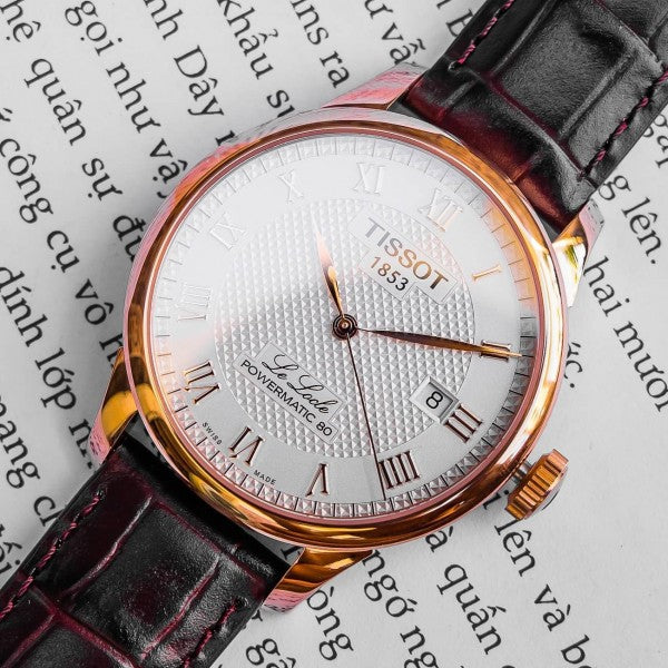  Shop Authentic Tissot Le Locle Powermatic 80 Silver Dial Brown Leather Strap Watch For Men - T006.407.36.033.00 - Luxxuri