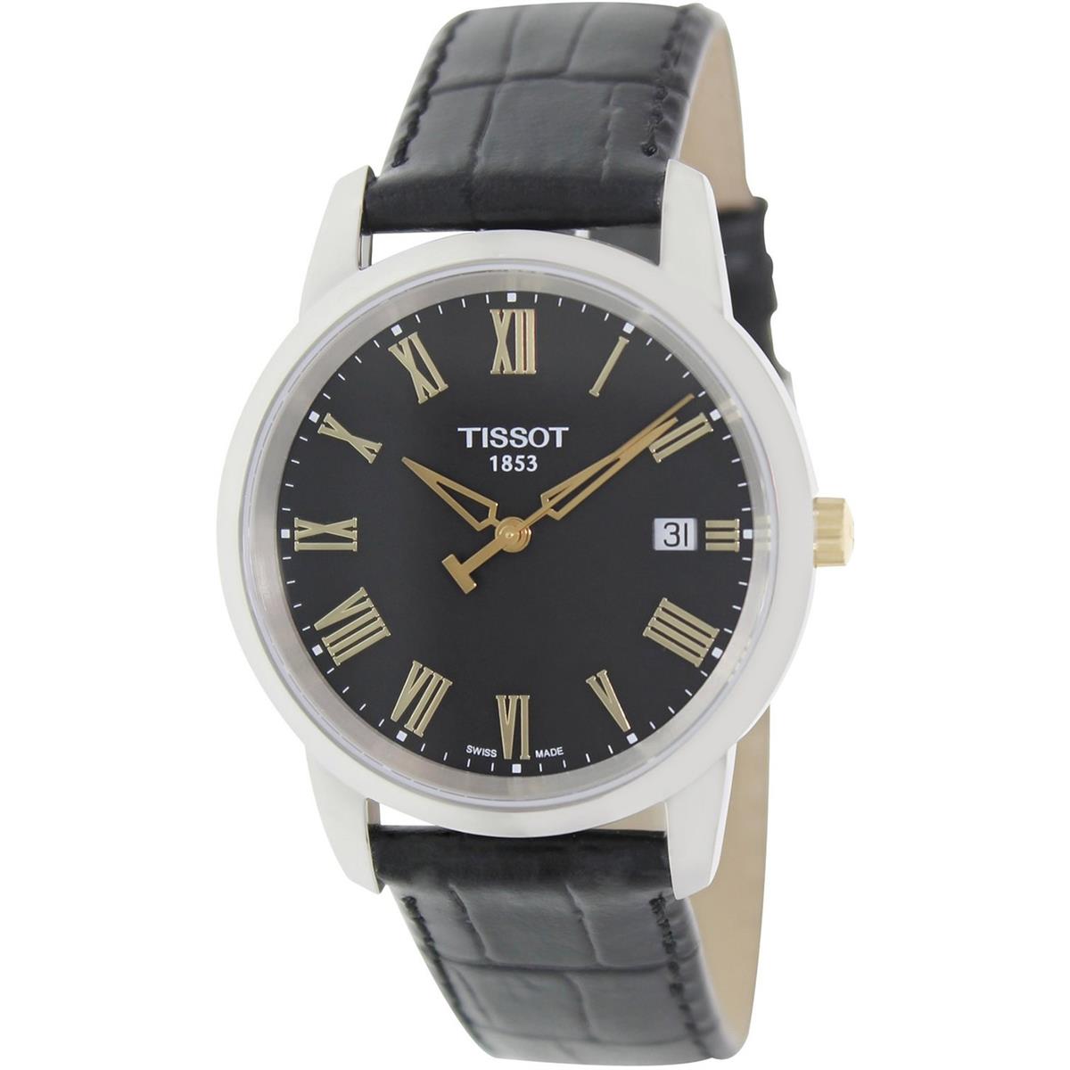  Shop Authentic Tissot T Classic Dream Black Dial Black Leather Strap Watch for Men - T033.410.26.053.01 - Luxxuri