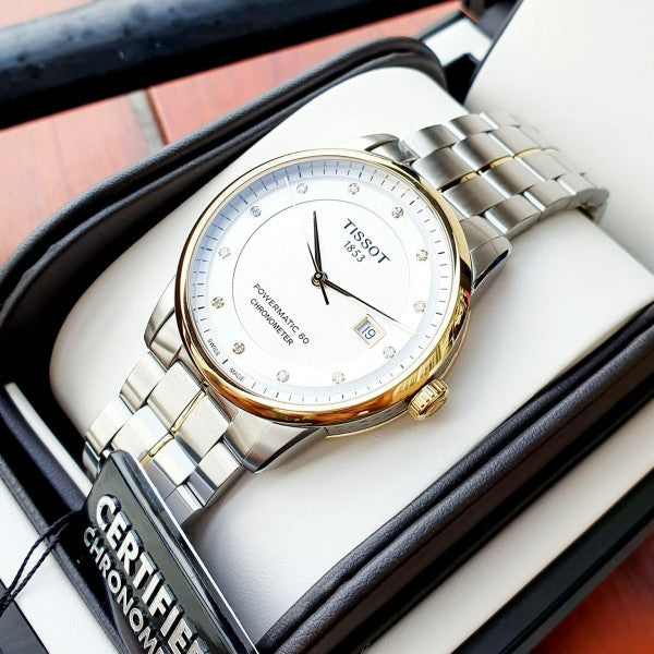  Shop Authentic Tissot Luxury Powermatic 80 Silver Dial Silver Steel Strap Watch For Men - T086.408.22.036.00 - Luxxuri