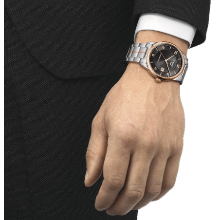  Shop Authentic Tissot T Classic Luxury Powermatic 80 Black Dial Silver Steel Strap Watch For Men - T086.407.22.067.00 - Luxxuri