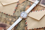  Shop Authentic Tissot T Lady Flamingo Mother of Pearl White Dial White Leather Strap Watch For Women - T094.210.26.111.01 - Luxxuri