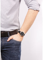  Shop Authentic Tissot T Classic Bridgeport Black Dial Black Leather Strap Watch For Men - T097.410.16.058.00 - Luxxuri