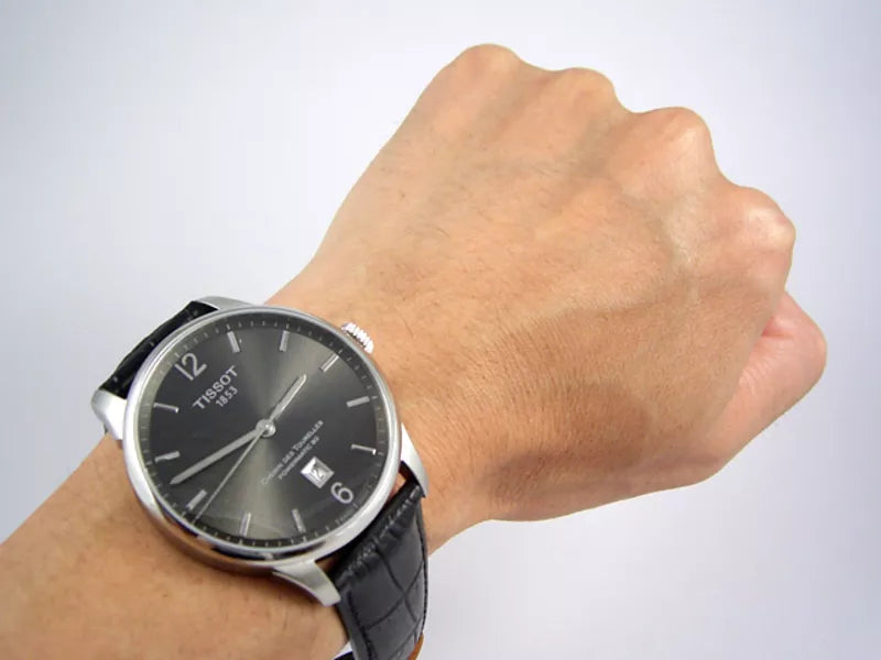  Shop Authentic Tissot Chemin Des Tourelles Powermatic 80 Black Dial Black Leather Strap Watch For Men - T099.407.16.447.00 - Luxxuri